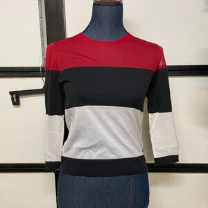 Armani Exchange Top Black White Red Size XS/TP